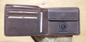 Бумажник Klondike John, коричневый, 11,5x9 см, фото 12