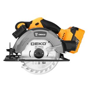 Циркулярная пила аккумуляторная DEKO DKCS20V, 20В, 165мм, 1x4.0Ач, фото 5