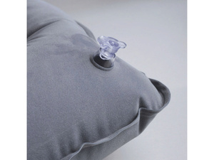 Подушка для путешествий надувная Travel Blue Neck Pillow, (220), цвет серо-синий, фото 2