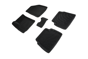 Коврики EVA 3D ромб Seintex для Chevrolet Aveo II 2011-н.в. (черные, 98150)