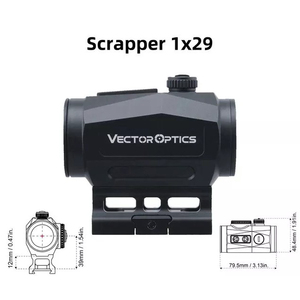 Прицел коллиматорный Vector Optics Scrapper 1x29, RD 2 MOA, фото 4