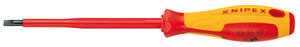 Отвёртка VDE шлицевая плоская KNIPEX SL 10.0x1.6x200 мм, 320 мм, диэлектрическая KN-982010, фото 1
