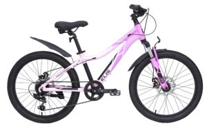 Велосипед TechTeam Elis 24"х13" розовый 2024