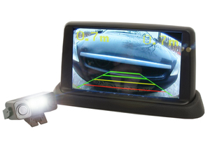 Видеопарктроник 2 в 1 Avel AVS310CPR (PS2). Универсальная камера заднего вида CMOS с парктроником (2 датчика) и светодиодной подсветкой, фото 2