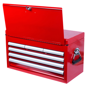 Ящик инструментальный, 6 полок и отсек, красный KING TONY 87411-6B, фото 3