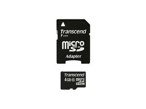 Карта памяти MicroSDHC 4GB Transcend Class 10 (TS4GUSDHC10), фото 1