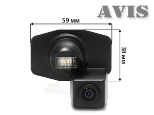 CCD штатная камера заднего вида AVEL AVS321CPR для TOYOTA COROLLA 300N/MC (2006-2013) / AURIS (#092), фото 2