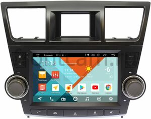 Штатная магнитола Toyota Highlander (U40) 2007-2013 Wide Media KS9-ALHLDH012-КНОПКА-QR-3/32 DSP CarPlay 4G-SIM Android 10 (API 29)