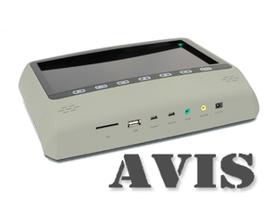 Навесной монитор на подголовник с диагональю 9" и встроенным DVD плеером Avel AVS0988T (серый), фото 2