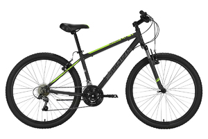 Велосипед Stark Outpost 26.1 V (2022) черный/зеленый HQ-0005246