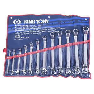 Набор накидных ключей, 6-32 мм, 12 предметов KING TONY 1712MR, фото 1