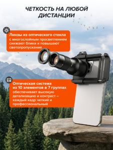 Телекуляр и микрокуляр для телефона Levenhuk Kelvin TLC25, фото 16