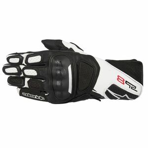 Мотоперчатки кожаные SP-8 v2 ALPINESTARS (черно-белый, 12, 2XL), фото 2