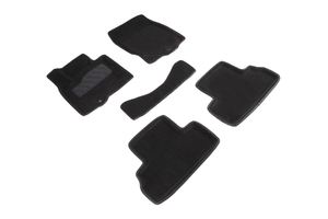 Ворсовые 3D коврики в салон Seintex для Infiniti QX50 (EX35) 2007-2014 (черные)