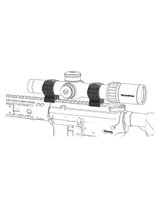 Кольца Vector Optics, D34мм, низкие, H28мм, Weaver, 6 винтов (SCTM-52) на винтах, фото 7