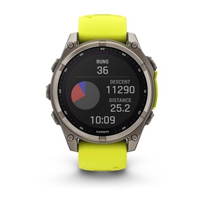 Часы Garmin Fenix 8 47mm Saph Titanium Amp Yellow-Graphite Sln (010-02906-21G), фото 9