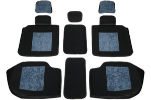 Накидка Seintex кожа вставка ткань (Париж) вставка серо-голубая, фото 3