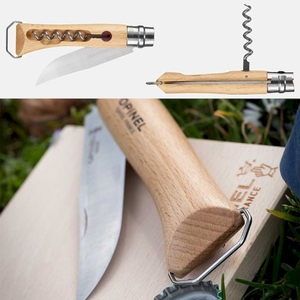 Нож со штопором и открывалкой Opinel Inox №10 VRI клинок 10см, нерж.сталь, бук, фото 7
