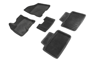 Коврики EVA 3D соты для Lada Vesta 2015-н.в. (черные, 95168)