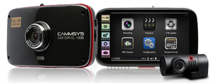Двухкамерный видеорегистратор BlackSys CL-100B OBDII-2CH-GPS, фото 1