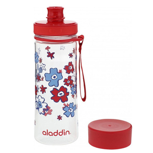 Бутылка для воды Aladdin Aveo 0.35L с красным узором (10-01101-086), фото 2