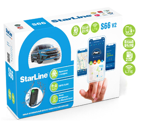 Автосигнализация StarLine S66 v2 BT 2CAN+4LIN 2SIM LTE