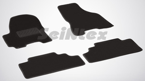 Ворсовые LUX коврики в салон Seintex для KIA Sportage II 2004-2010 (черные, 83162), фото 1