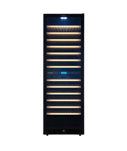 Винный шкаф CellarPrivate двухзонный на 163 бутылки черный, скрытая ручка CP165-2TBH, фото 1