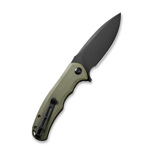 Складной нож CIVIVI Praxis 9Cr18MoV Steel Black Stonewashed Handle G10 OD Green, фото 2