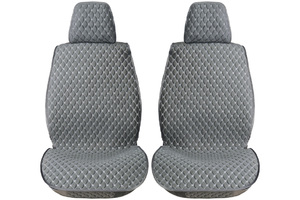 Накидка Seintex велюр Classic Ultra (серый, белая строчка), фото 1