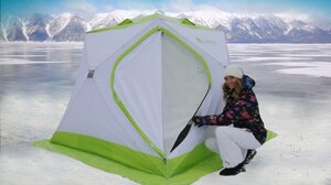 Зимняя палатка утепленная Лотос Куб 3 Классик С9Т (со съемным утеплителем), фото 1