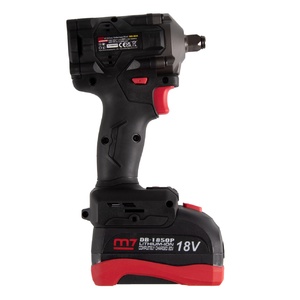 Гайковерт аккумуляторный ударный MIGHTY SEVEN 1/2", 900 Нм, 18 В, укороченный, 4 предмета, кейс DW-404A, фото 3