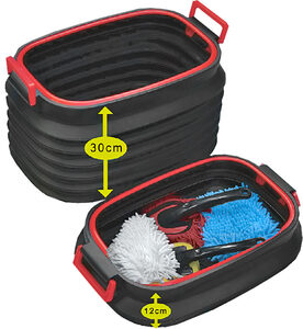 Органайзер в багажник автомобиля Autolux A15-1503-C (50х34х12~30 см, складываемый пластиковый), фото 2
