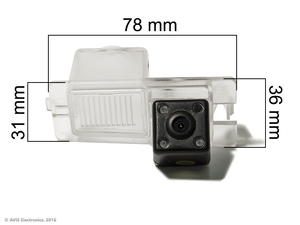 CMOS ИК штатная камера заднего вида AVEL Electronics AVS315CPR (#078) для SSANGYONG REXTON / KYRON / ACTYON SPORTS