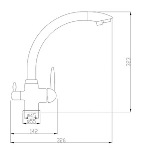 Смеситель для кухни ZORG Steel Hammer SH 699 CR (SH 699 CR) Хром, фото 2