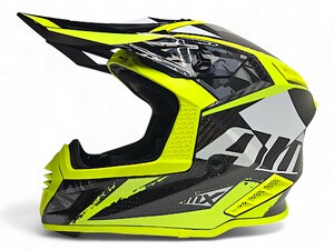 Шлем AiM RH855 Carbon TERRAIN глянцевый Black/Yellow S, фото 3