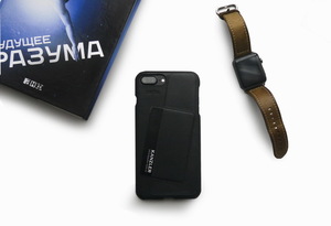 Чехол ZAVTRA для iPhone 7 Plus из натуральной кожи, черный, фото 3