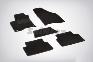 Ворсовые LUX коврики в салон Seintex для Chevrolet Lacetti 2004-2013 (черные, 82264), фото 1