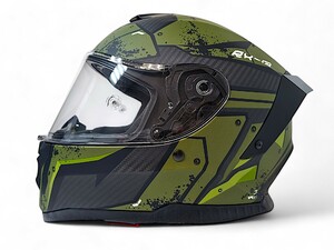 Шлем AiM RH365 Carbon Renault green XXL, фото 2