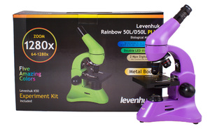 Микроскоп Levenhuk Rainbow 50L PLUS Amethyst\Аметист, фото 1