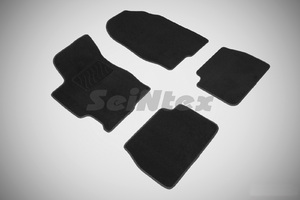 Ворсовые LUX коврики в салон Seintex для Mazda 6 2002-2008 (черные, 82351), фото 1