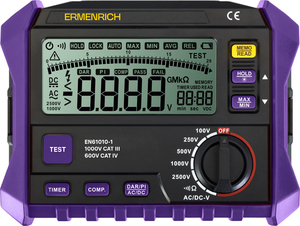 Тестер изоляции Ermenrich Ping ET50 фиолетовый