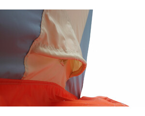 Палатка рыбака Митек Нельма Куб 3 Люкс (оранж-беж/сероголубой) с полом на 3 лунки, фото 10
