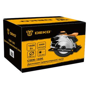 Дисковая (циркулярная) пила DEKO CSDK-1600, 1600Вт, 190мм диск, фото 5