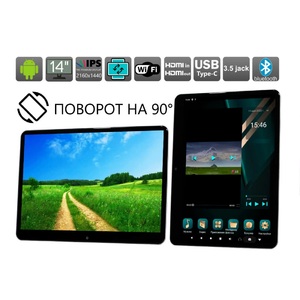 Навесной монитор 14" на подголовник AVEL AVS1505M01 на Android, фото 1