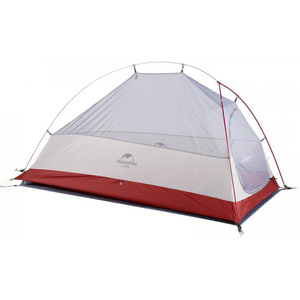 Палатка сверхлегкая Naturehike Сloud up 1 NH18T010-T одноместная с ковриком, оранжевая, фото 2