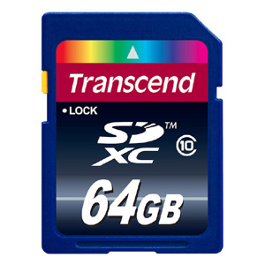 Карта памяти Transcend SD Card 64Gb, класс 10, SDXC, фото 1