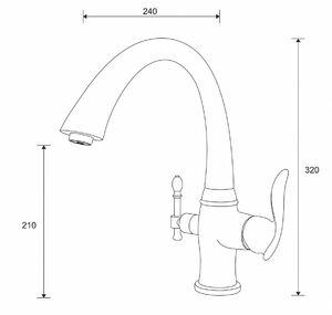 Смеситель для кухни ZORG Sanitary (ZR 340 YF) Хром, фото 2