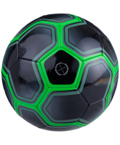 Мяч футбольный Jögel Intro №5, черный/зеленый, фото 3
