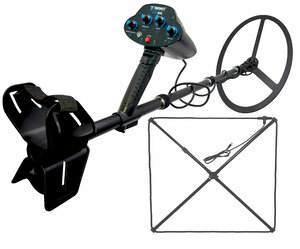 Глубинный металлоискатель Tianxun PI300 RU, импульсный, с катушкой 23 дюйма и катушкой-рамкой 80*80 ROPE